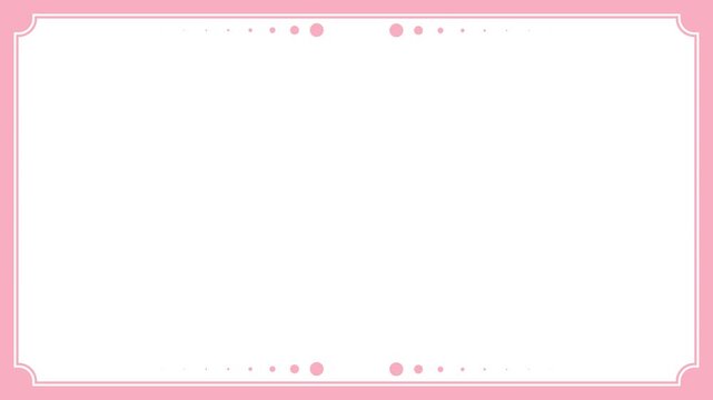 Simple Minimalist Decorative Pink Frame