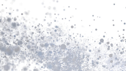 Abstract background with gray bubbles on white. Perfect for design projects needing a light, airy feel.