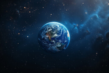 Beautiful image of Earth floating in vastness of space, showcasing its importance as realistic precious blue sanctuary that must be protected with urgency and care    