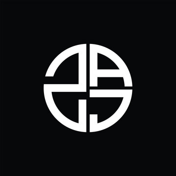 ZAJ logo ZAJ icon ZAJ vector ZAJ monogram ZAJ letter ZAJ minimalist ZAJ triangle ZAJ flat Unique modern flat abstract logo design.