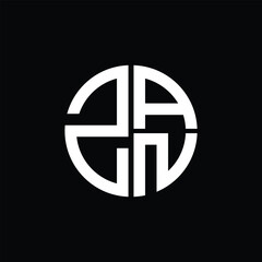 ZAN logo ZAN icon ZAN vector ZAN monogram ZAN letter ZAN minimalist ZAN triangle ZAN flat Unique modern flat abstract logo design.
