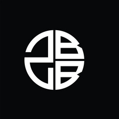 ZBB logo ZBB icon ZBB vector ZBB monogram ZBB letter ZBB minimalist ZBB triangle ZBB flat Unique modern flat abstract logo design.