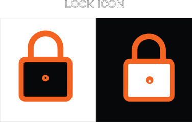 Secure Blue Lock Icon for Safety and Protection Concepts