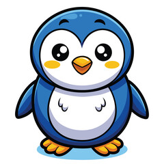 Obraz premium Cute cartoon penguin
