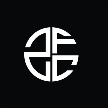 ZFC  logo ZFC  icon ZFC  vector ZFC  monogram ZFC letter ZFC minimalist ZFC triangle ZFC flat Unique modern flat abstract logo design.