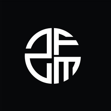 ZFM logo ZFM icon ZFM vector ZFM monogram ZFMletter ZFMminimalist ZFMtriangle ZFMflat Unique modern flat abstract logo design.