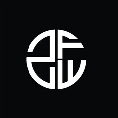 ZFW logo ZFW icon ZFW vector ZFW monogram ZFWletter ZFWminimalist ZFWtriangle ZFWflat Unique modern flat abstract logo design.