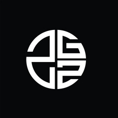 ZGZ logo ZGZ icon ZGZ vector ZGZ monogram ZGZletter ZGZminimalist ZGZtriangle ZGZflat Unique modern flat abstract logo design.