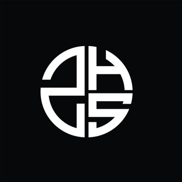 ZHS logo ZHS icon ZHS vector ZHS monogram ZHSletter ZHSminimalist ZHStriangle ZHSflat Unique modern flat abstract logo design.