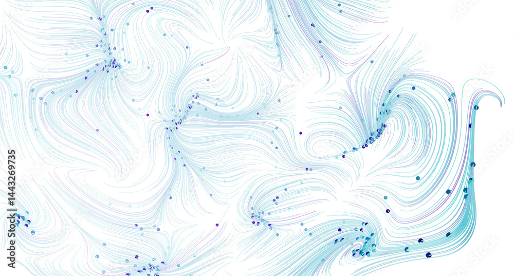 Fototapete beautiful abstract background with swirling lines and particles. perfect for websites, presentations