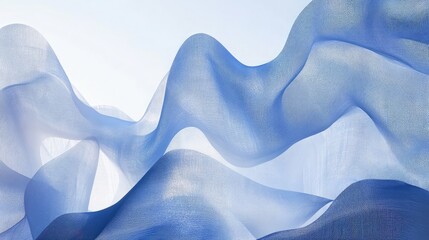 blue smoke natural abstract backgrounds ,Abstract Blue Waves Minimalist Design With Dynamic Flow and Light, Shadow Effects on White Backdrop