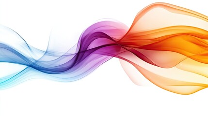 Abstract multicolored smoke on a white background ,Pink color texture studio with wavy line white background