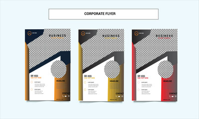 WebBusiness Flyer Corporate Flyer Template Geometric shape Flyer 
