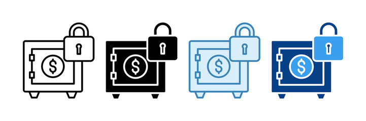 Wealth Protection Icon Set Multiple Style Collection