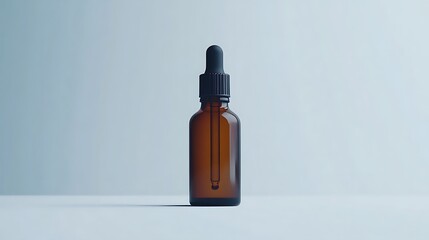 Amber dropper bottle mockup