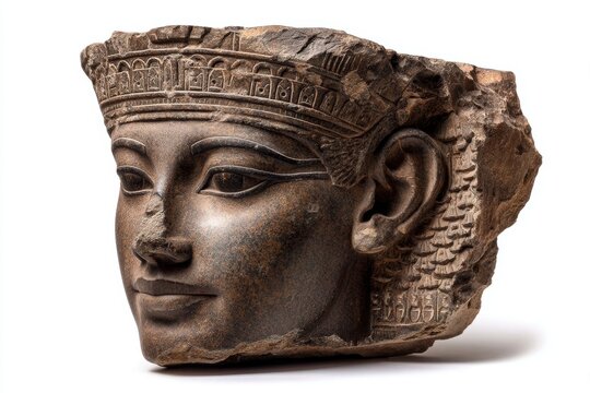 Statue fragment of Hapi god featuring intricate Nile motif detailing from ancient Heracleion