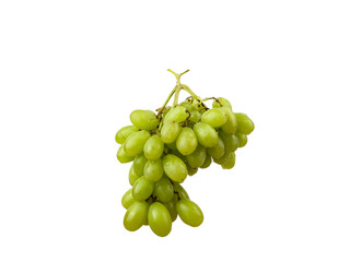 a bunch of ripe delicious grapes on a white background