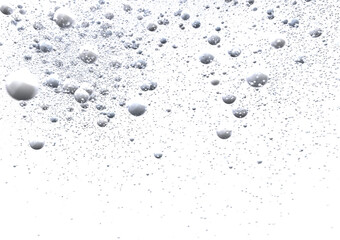 Abstract background with floating silver bubbles. Perfect for websites, presentations, and more.