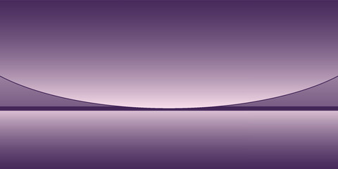 Abstract gradient podium background. Violet, purple and lilac empty 3d studio backdrop. Clean scene for product presentation mockup template. Vector illustration.