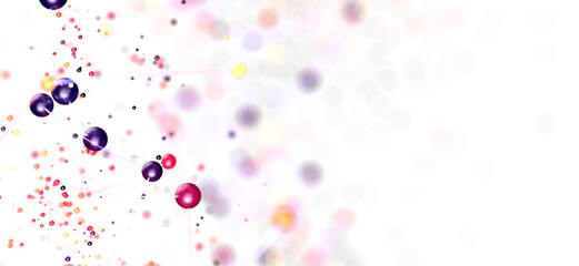 Bright, colorful bubbles float on a white background. Perfect for websites, presentations, and more!
