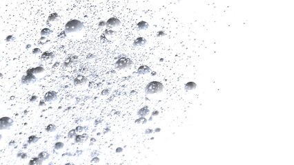 Close-up of air bubbles in liquid, perfect for clean, fresh, or spa concepts.
