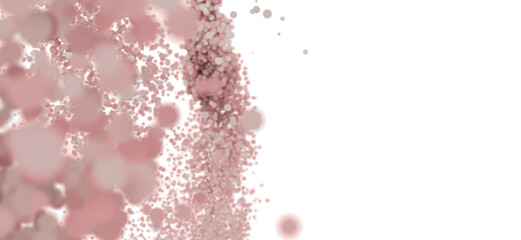 Obraz premium Abstract background with soft pink and white particles. Perfect for beauty, cosmetics, or feminine designs.