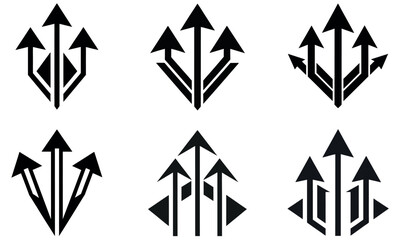 Abstract Arrow Designs for Graphic Use