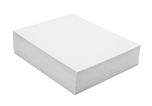 White rectangular block isolated on transparent background