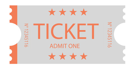 Ticket, Admit one ticket, Vintage Ticket	