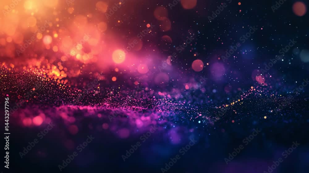 Poster vibrant colorful background with blurred lights creating a stunning abstract visual for design proje