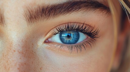 Obraz premium Close-up of a beautiful eye