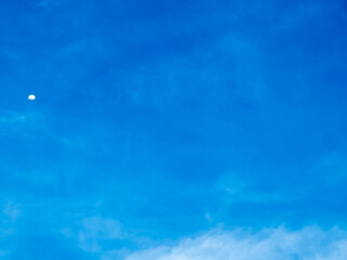 Clear blue sky with clouds for background