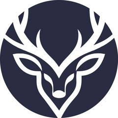 Obraz premium clean and simple deer head logo inmodern vector 1.eps