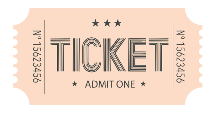 Vintage Ticket, Coupon sale, Ticket sale, Set tiket, Vintage Ticket