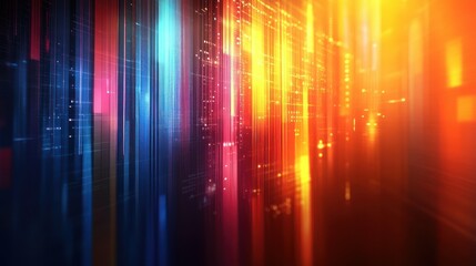 Abstract digital cityscape