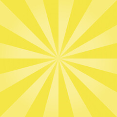 Yellow sunburst, vector sunbeam, sun rays lines effect, starburst background, illustration of sunset, sunrise, sunshine, sunny day and sunlight 