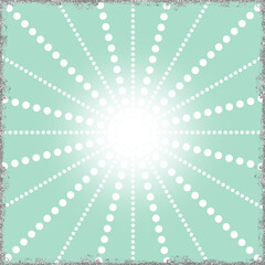 Green sunburst, vector sunbeam, sun rays lines effect, starburst background, illustration of sunset, sunrise, sunshine, sunny day and sunlight 