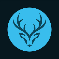 clean and simple deer head logo inmodern vector 6.eps