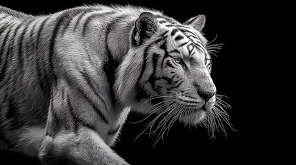 Striking white tiger portrait (1)
