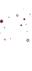 Festive background with red and silver stars. Perfect for holidays, celebrations, and more.