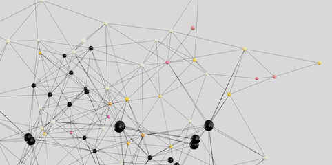 Stock photo of an abstract network connection visualization. Ideal for technology, communication, and connection themes.