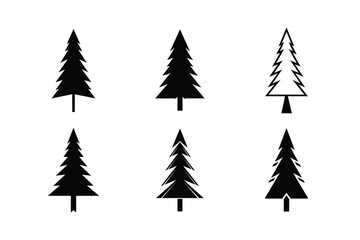 set of christmas tree