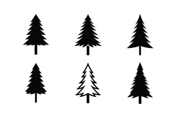 Obraz premium set of christmas tree