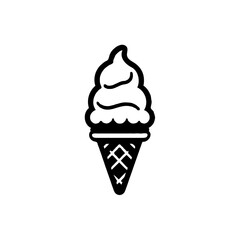 Vector of a soft serve ice cream icon