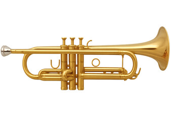 Obraz premium Polished Brass Trumpet with Shiny Finish