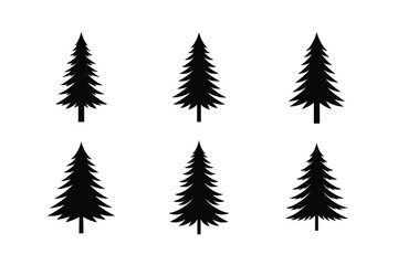 Obraz premium set of christmas tree