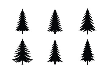set of christmas tree