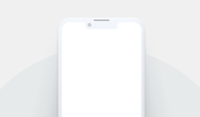 Smartphone mockup, 3d phone, banner background. Vector 