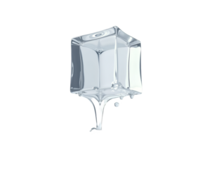 A Captivating Gleaming Transparent Cube with Rounded Edges, Symbolizing Innovation, Clarity, and the Essence of Purity in Modern Design Concepts