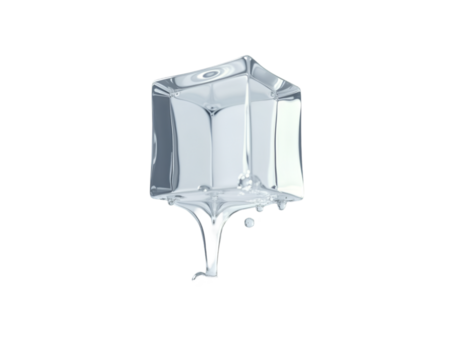 A Captivating Gleaming Transparent Cube with Rounded Edges, Symbolizing Innovation, Clarity, and the Essence of Purity in Modern Design Concepts